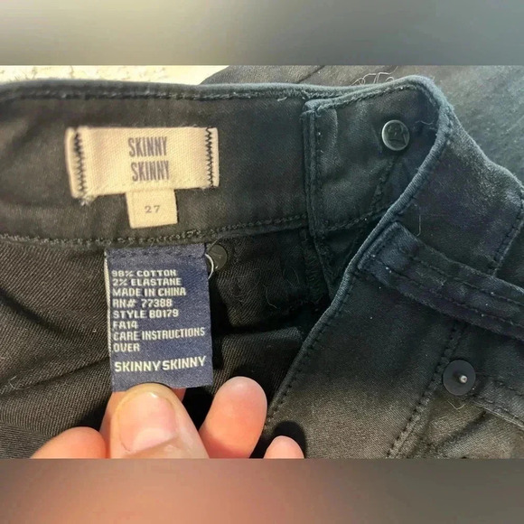 Madewell Skinny Skinny Ankle Jeans Size 27 Mid Rise Denim Washed Black - Picture 5 of 7